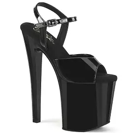 7 Inch Heel ENCHANT-709 Black Patent