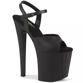 7 Inch Heel ENCHANT-709 Black PU