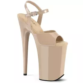 9 Inch Heel INFINITY-909 Nude Patent