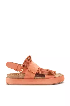 Alba Fringe Sport Sandal - Henna