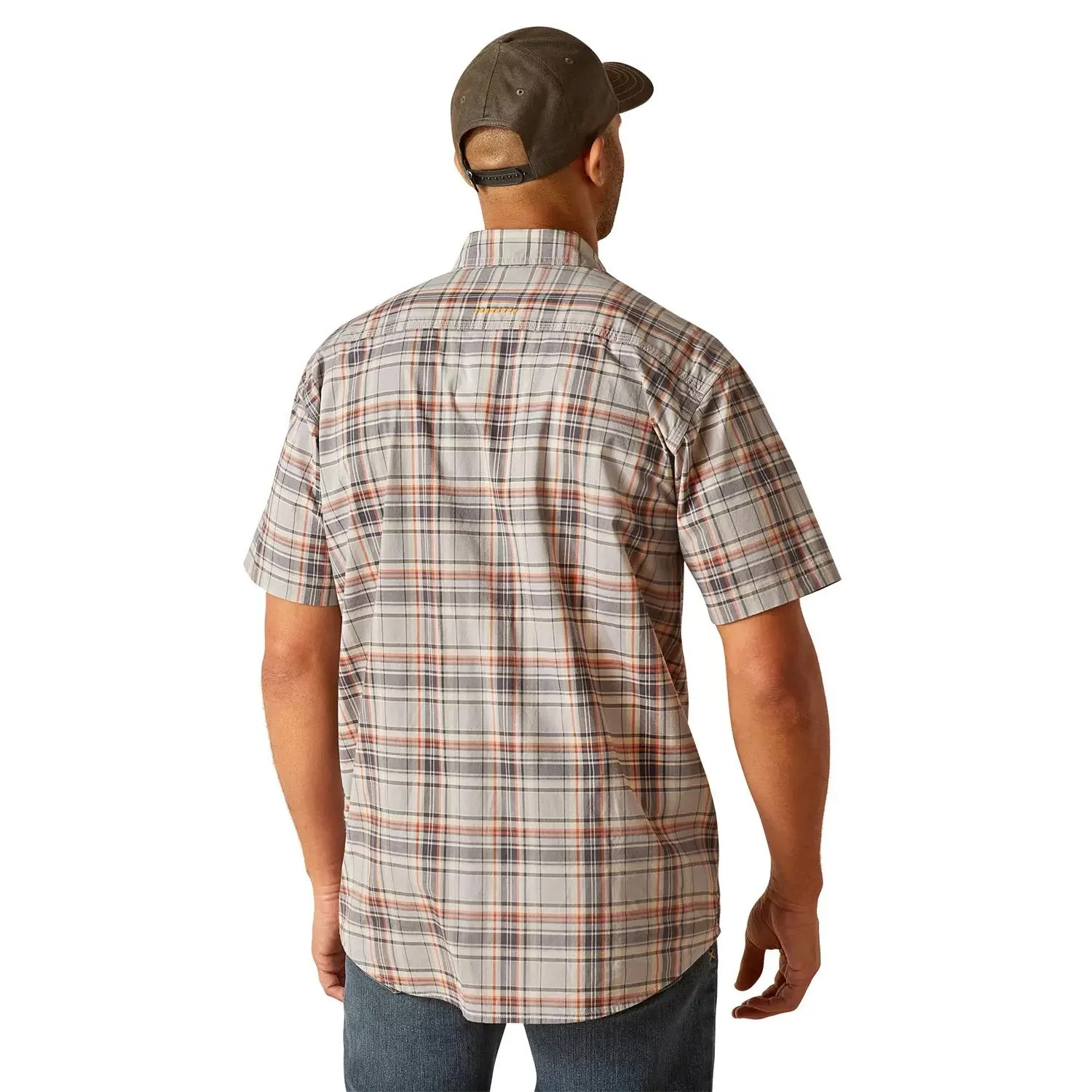 Ariat Men's Rebar Made Tough Button-Down Short Sleeve Work Shirt