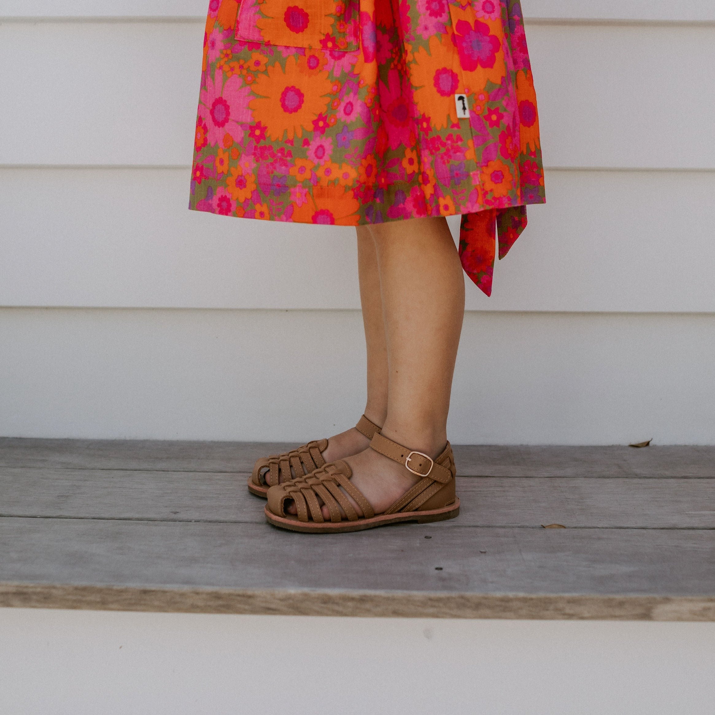 Baby, Toddler & Kids Summer Sandal - Harper in Caramel