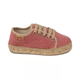 Basic Canvas Platform Espadrille for Kids - Emy-V