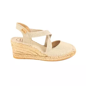 Basic Linen Wedge Espadrille for Women - Saba-L