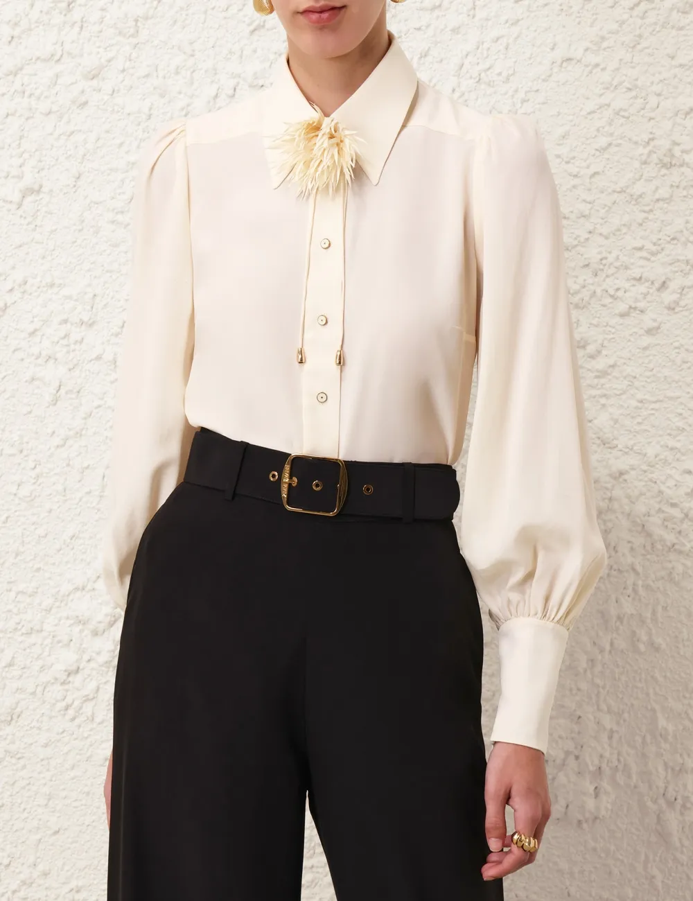 Belted Wide Leg Pant