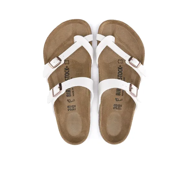 Birkenstock Women's Mayari Birko-Flor White Leather