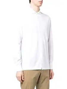 button-down fastening shirt