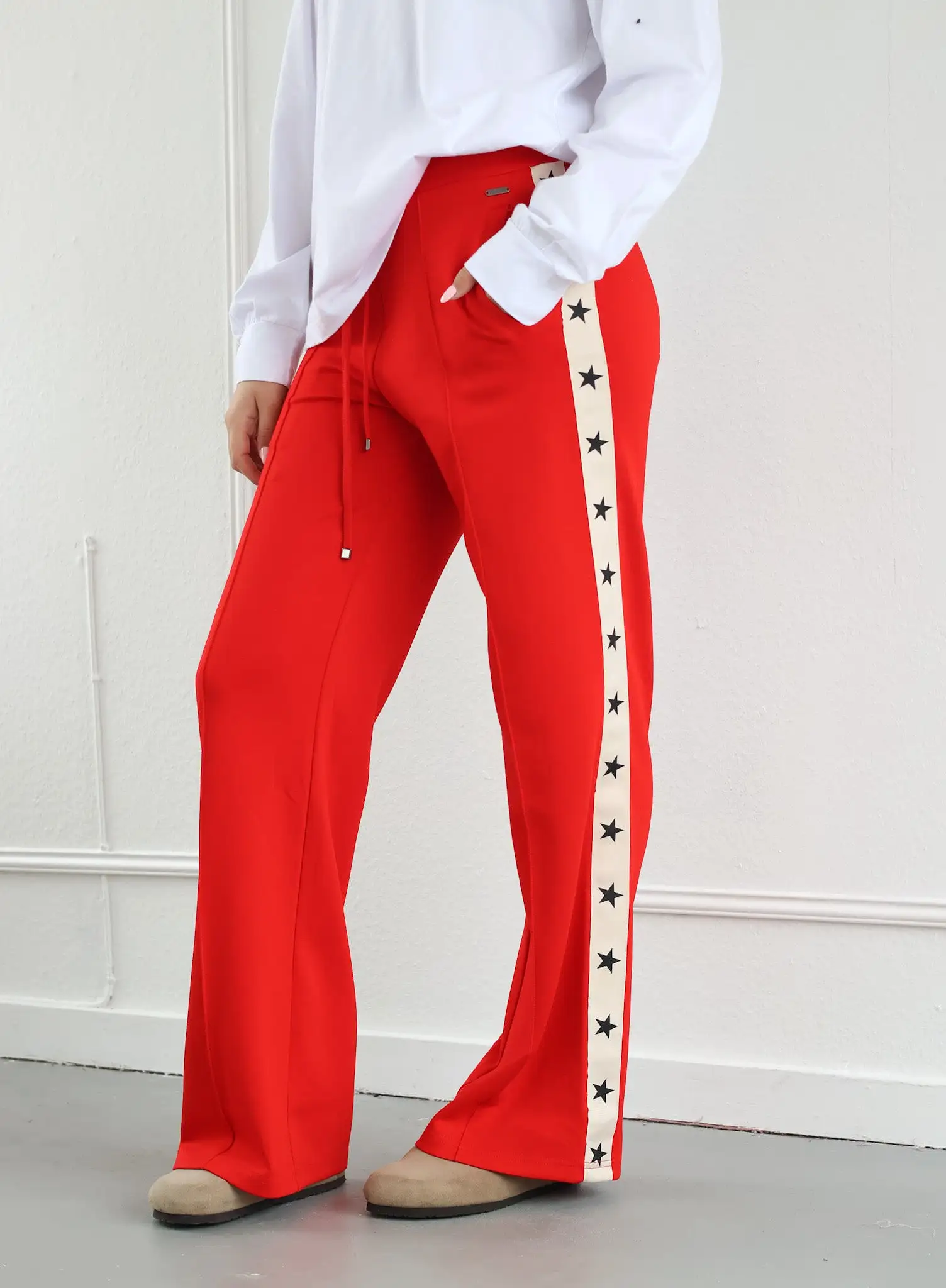 ByHan Star trainings pants rood