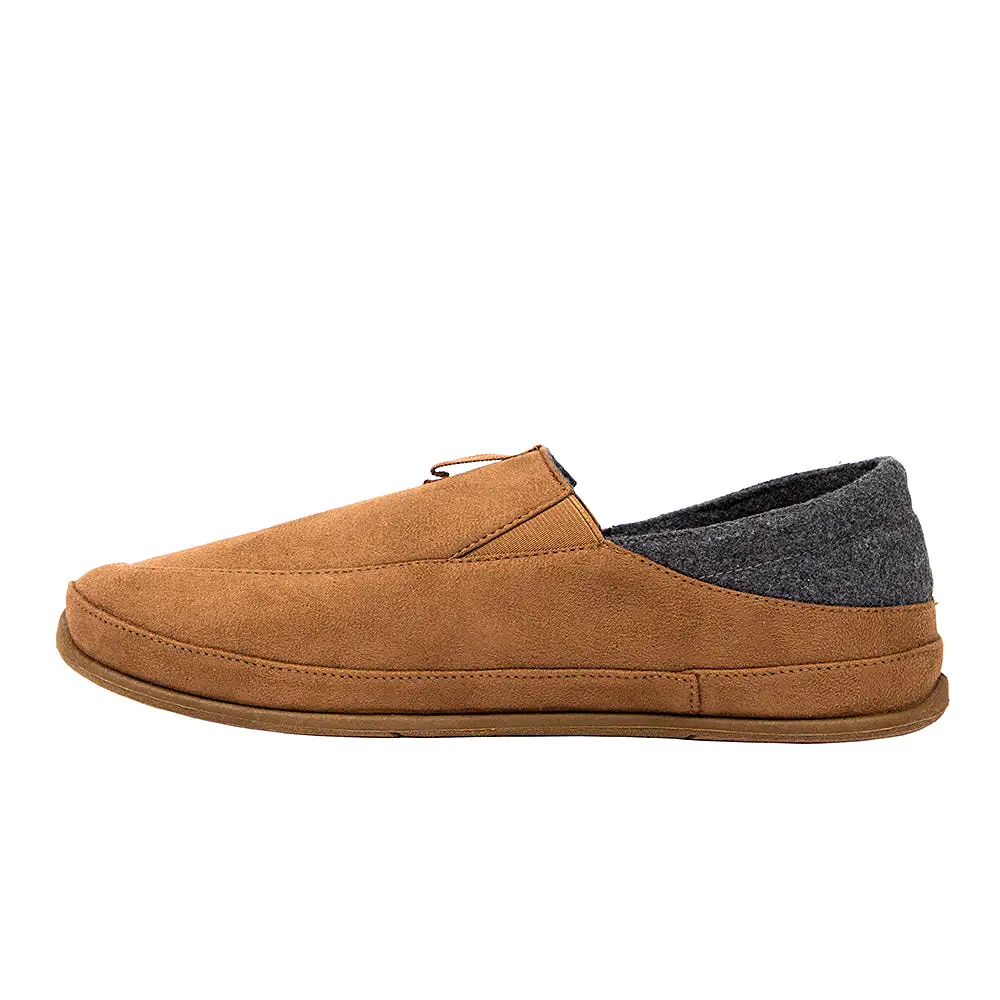 Campo Unisex Slipper in Chestnut/Dark Grey