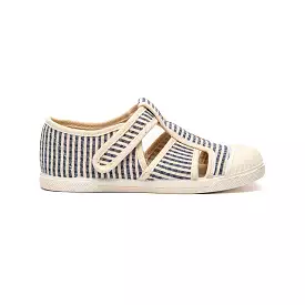 Canvas Captoe Sandal in Stripes