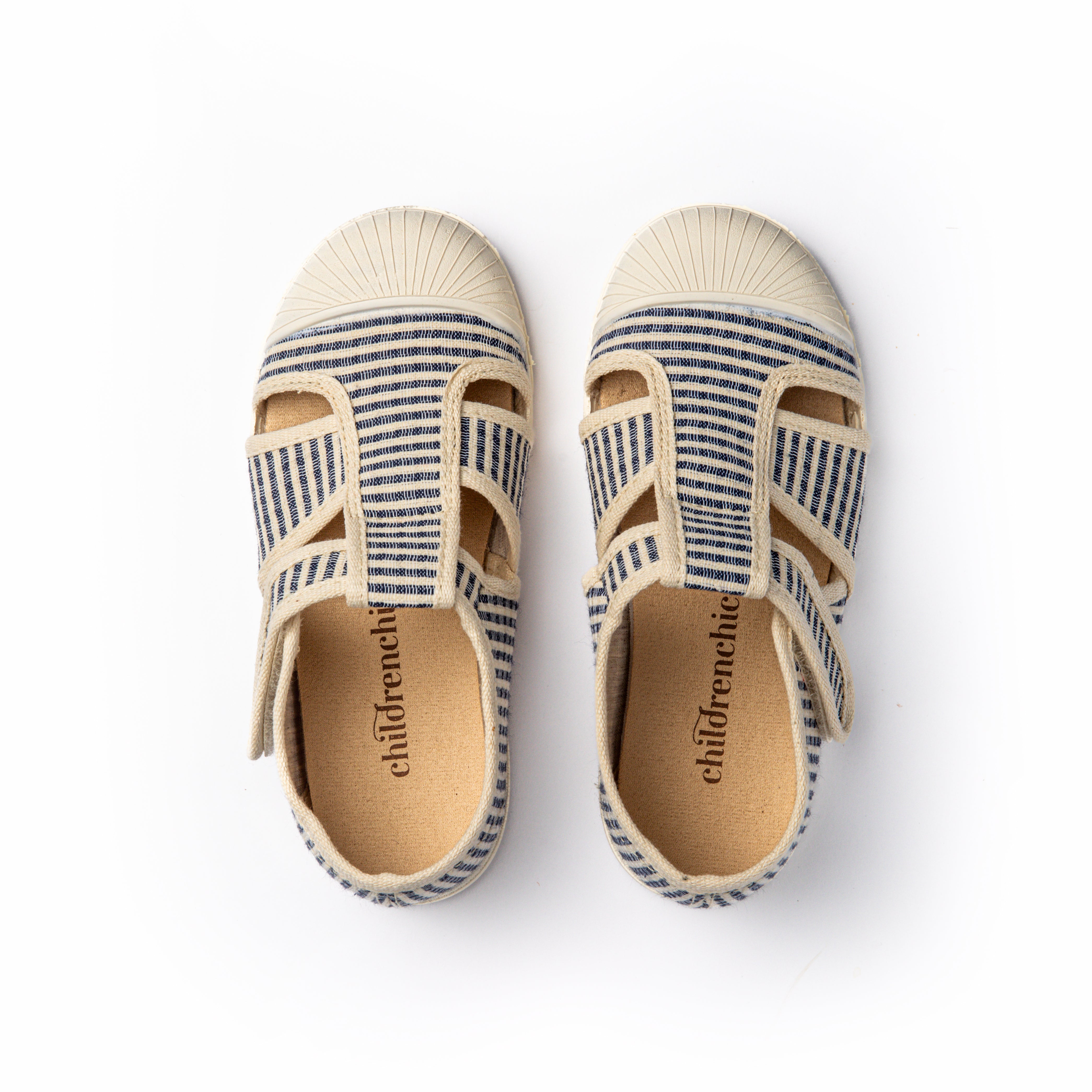 Canvas Captoe Sandal in Stripes