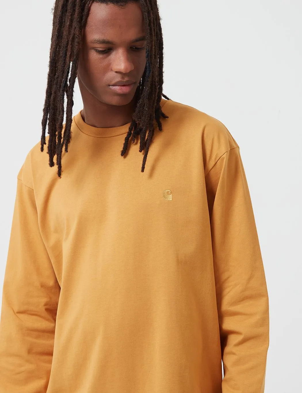 Carhartt-WIP Chase Long Sleeve T-Shirt - Winter Sun/Gold