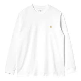 Carhartt WIP Chase L/S - White