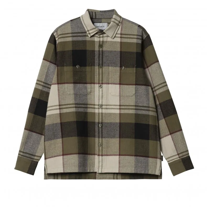 Carhartt WIP Dellinger Long Sleeve Shirt (Dellinger Check, Highland)