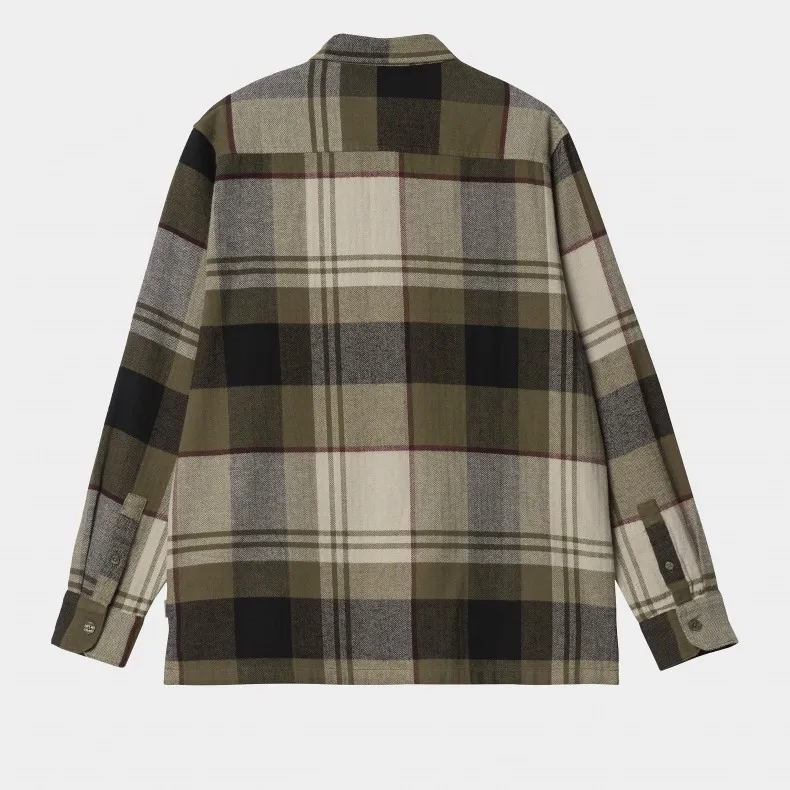 Carhartt WIP Dellinger Long Sleeve Shirt (Dellinger Check, Highland)