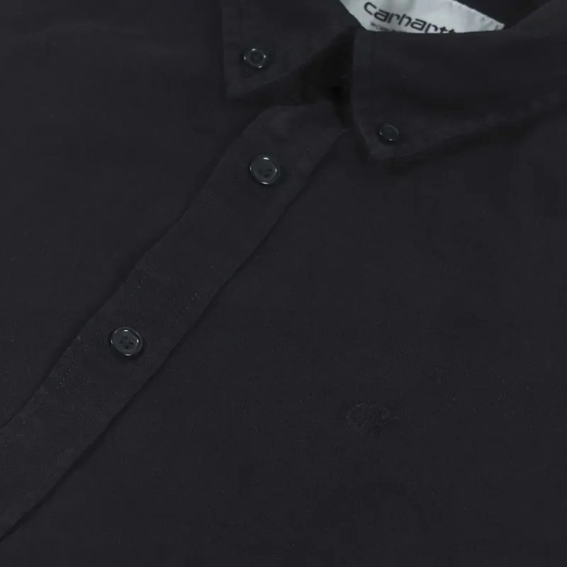 Carhartt WIP Long Sleeve Bolton Shirt Black