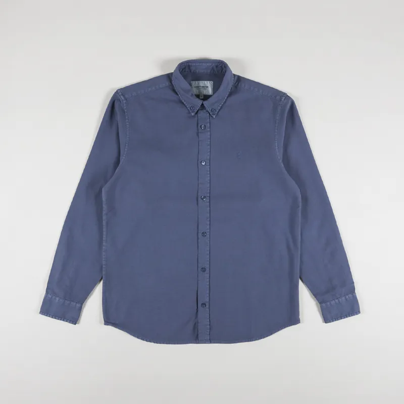 Carhartt WIP Long Sleeve Bolton Shirt Hudson Blue