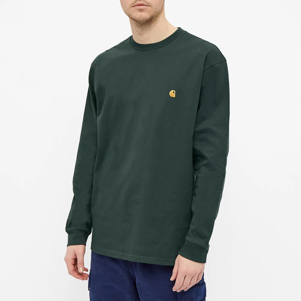 Carhartt WIP Long Sleeve Chase TeeTreehouse & Gold