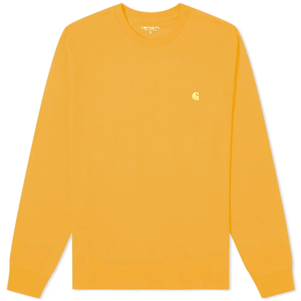 Carhartt WIP Long Sleeve Chase TeeWinter Sun & Gold