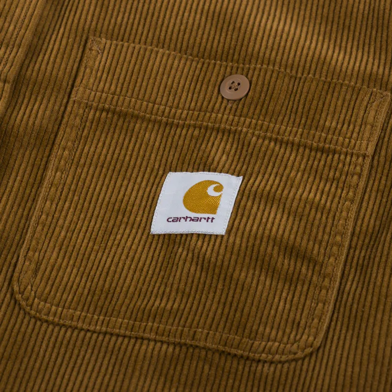 Carhartt WIP Long Sleeve Flint Shirt Deep H Brown