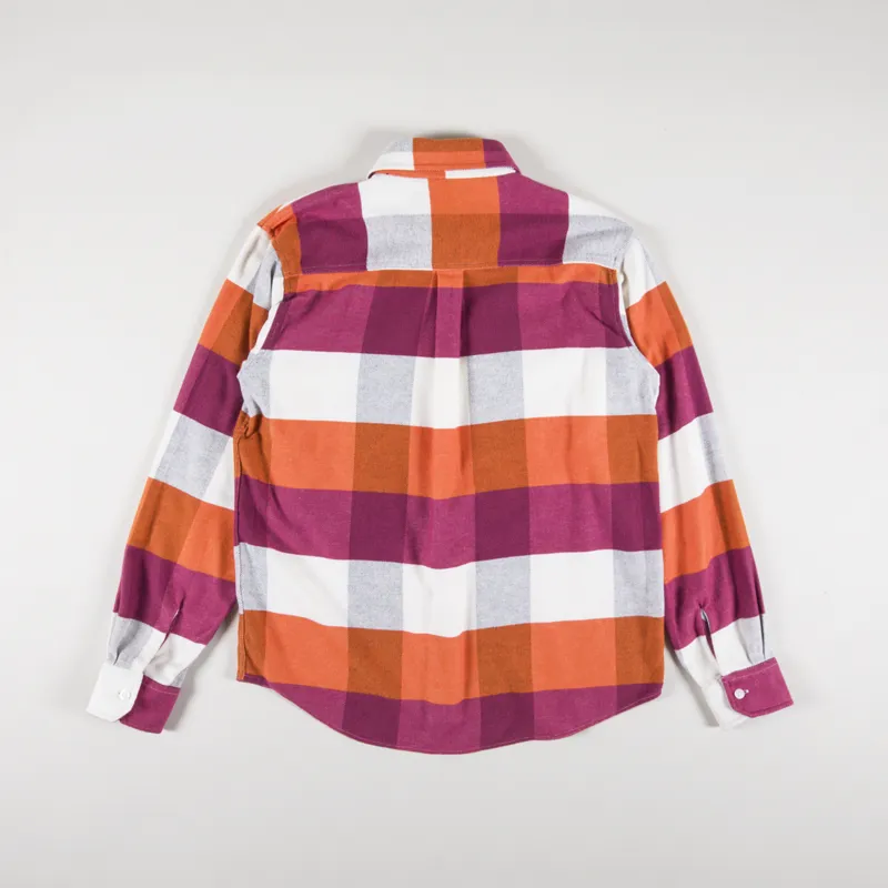 Carhartt WIP Long Sleeve Lyman Shirt Kumquat Check