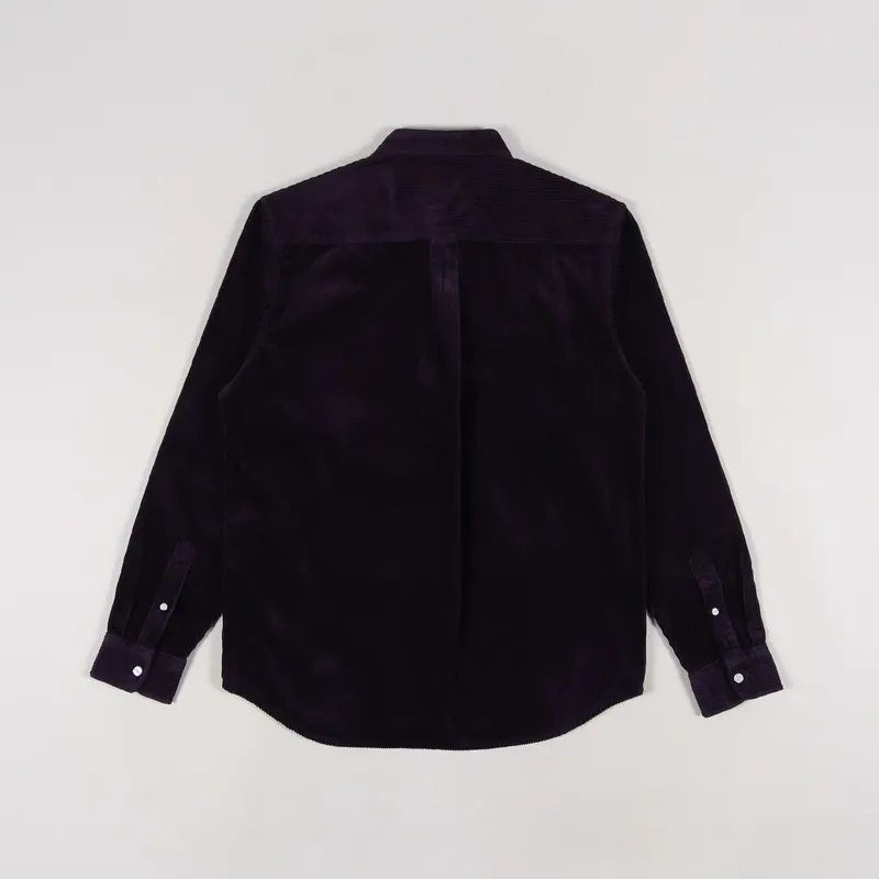 Carhartt WIP Long Sleeve Madison Cord Shirt Dark Iris Wax