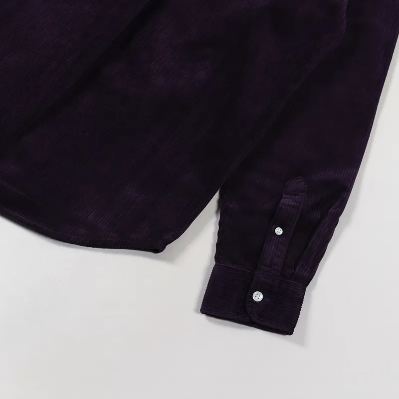 Carhartt WIP Long Sleeve Madison Cord Shirt Dark Iris Wax