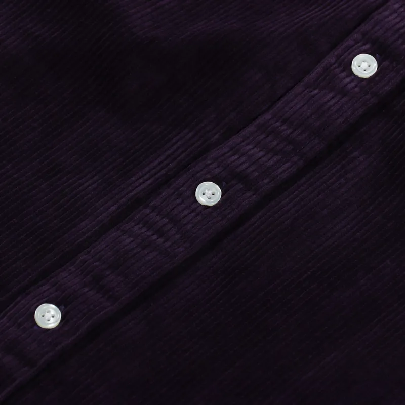 Carhartt WIP Long Sleeve Madison Cord Shirt Dark Iris Wax