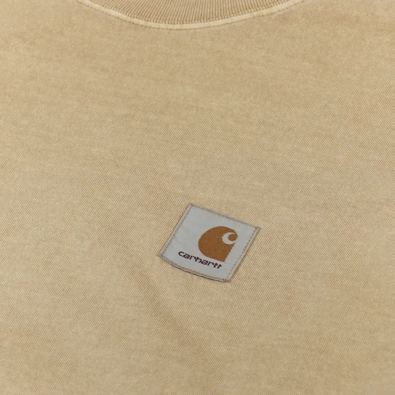 Carhartt WIP Long Sleeve Nelson T Shirt Dusty Hamilton Brown