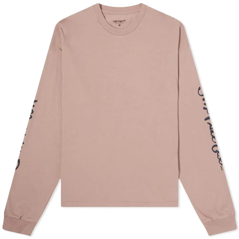 Carhartt WIP Long Sleeve Transcend T-ShirtEarthy Pink