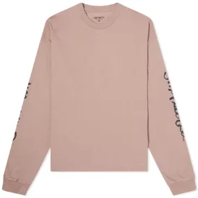 Carhartt WIP Long Sleeve Transcend T-ShirtEarthy Pink