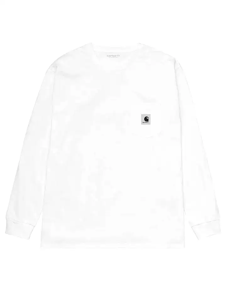 Carhartt WIP L/S Pocket T-Shirt White