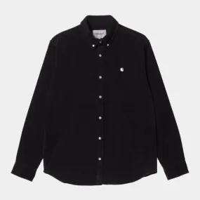 Carhartt WIP Madison Long Sleeved Cord Shirt Black / Wax