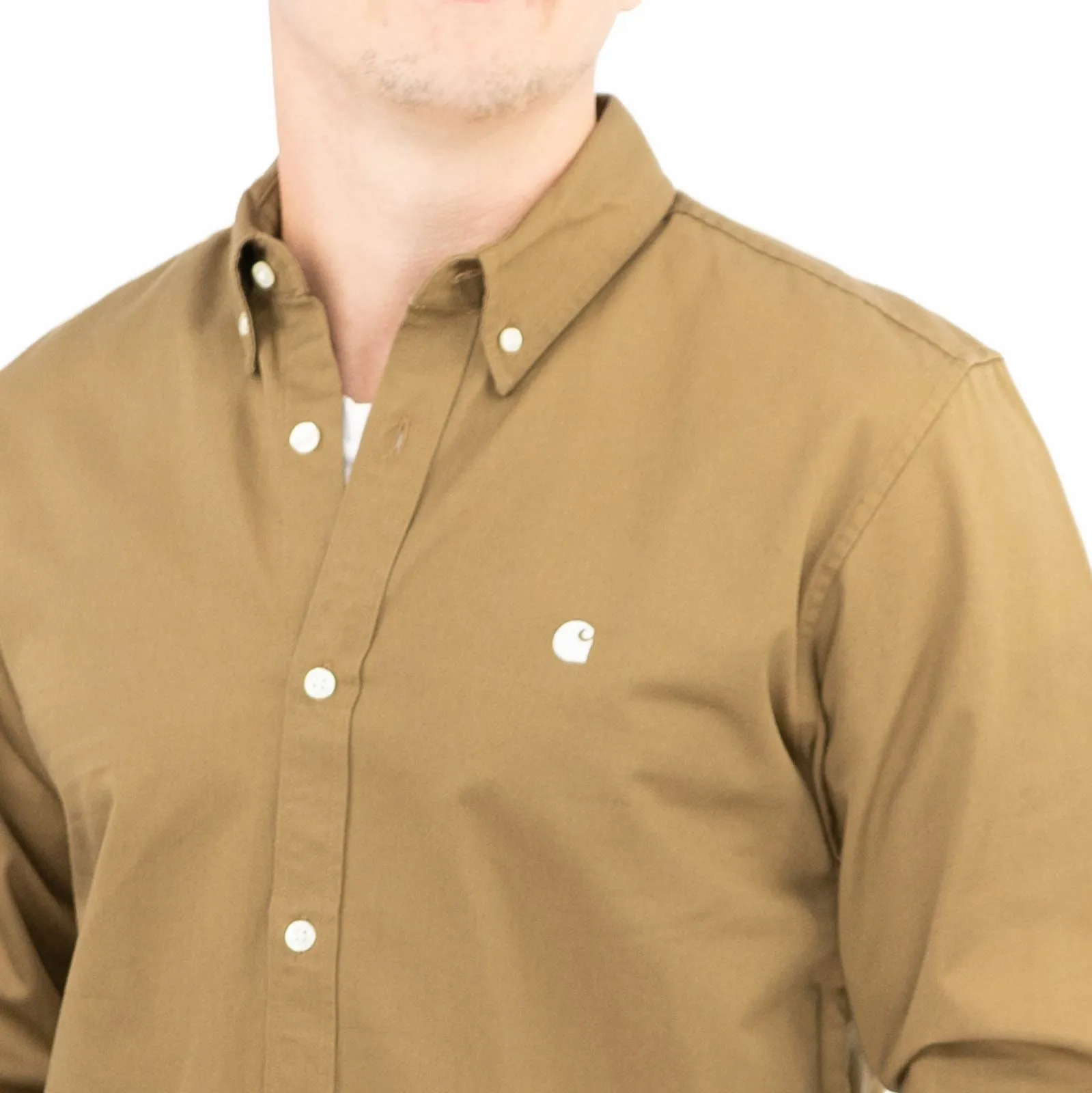 Carhartt WIP Mens Shirt Long Sleeve Madison Brown