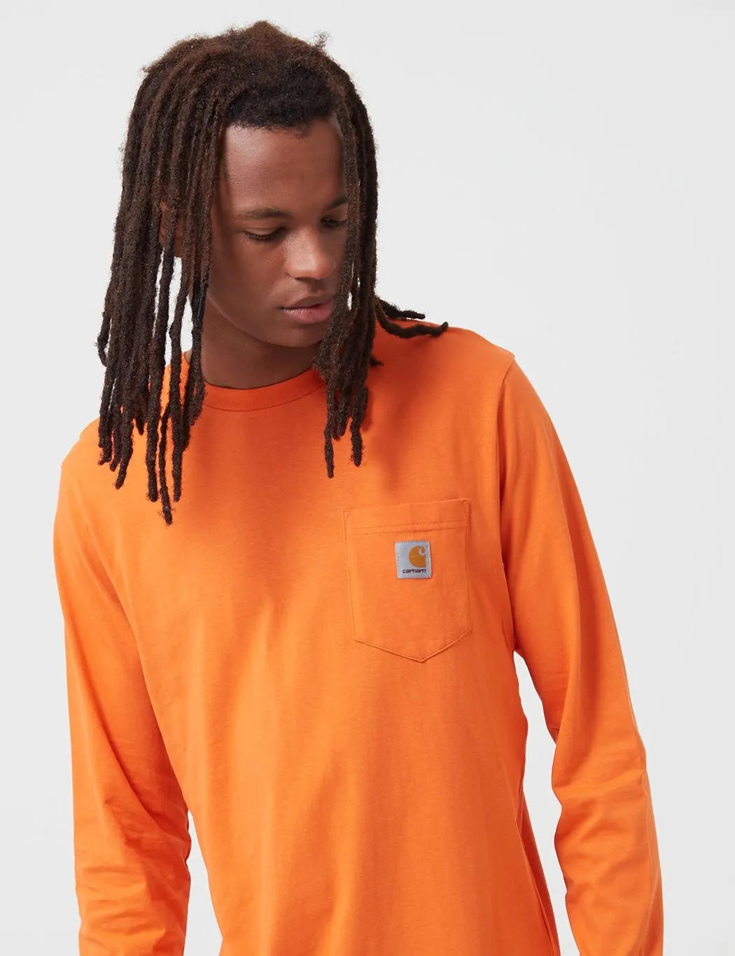 Carhartt-WIP Pocket Long Sleeve T-Shirt - Clockwork Orange