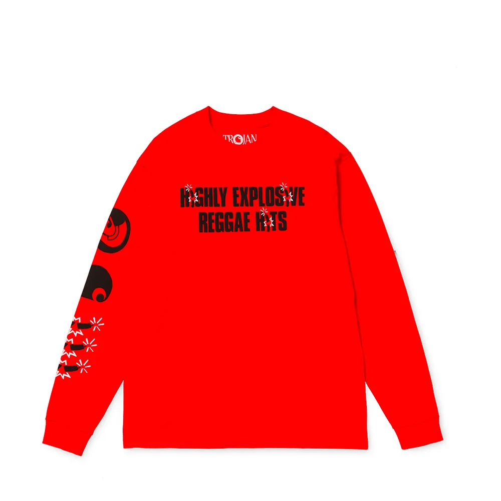 Carhartt Wip X Trojan Explosion Long Sleeve T-Shirt Red