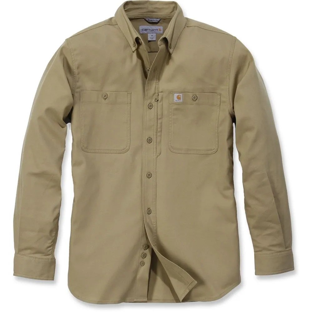 Carhartt Mens Rugged Prof Long Sleeve Button Work Shirt