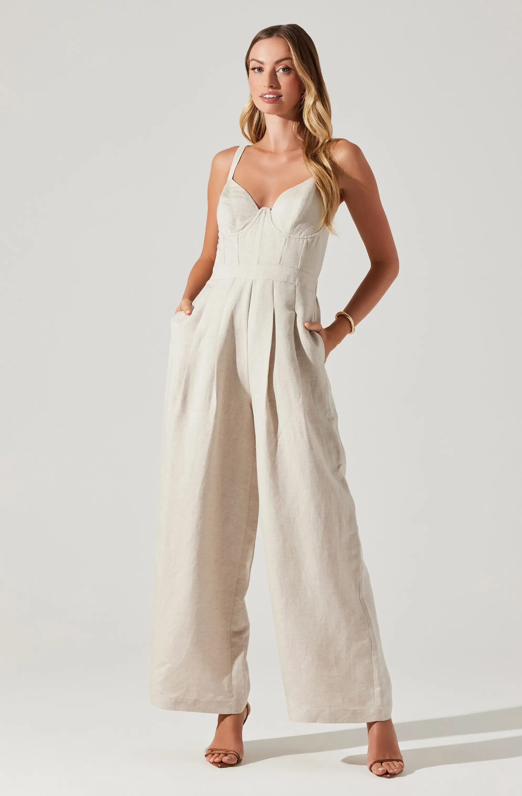 Caspar Wide Leg Jumpsuit