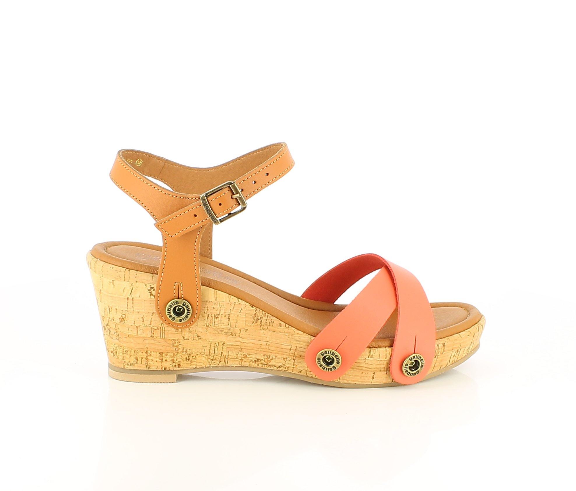 Daniela Cork Pack - Camel, Light Red, Floral Brown Straps