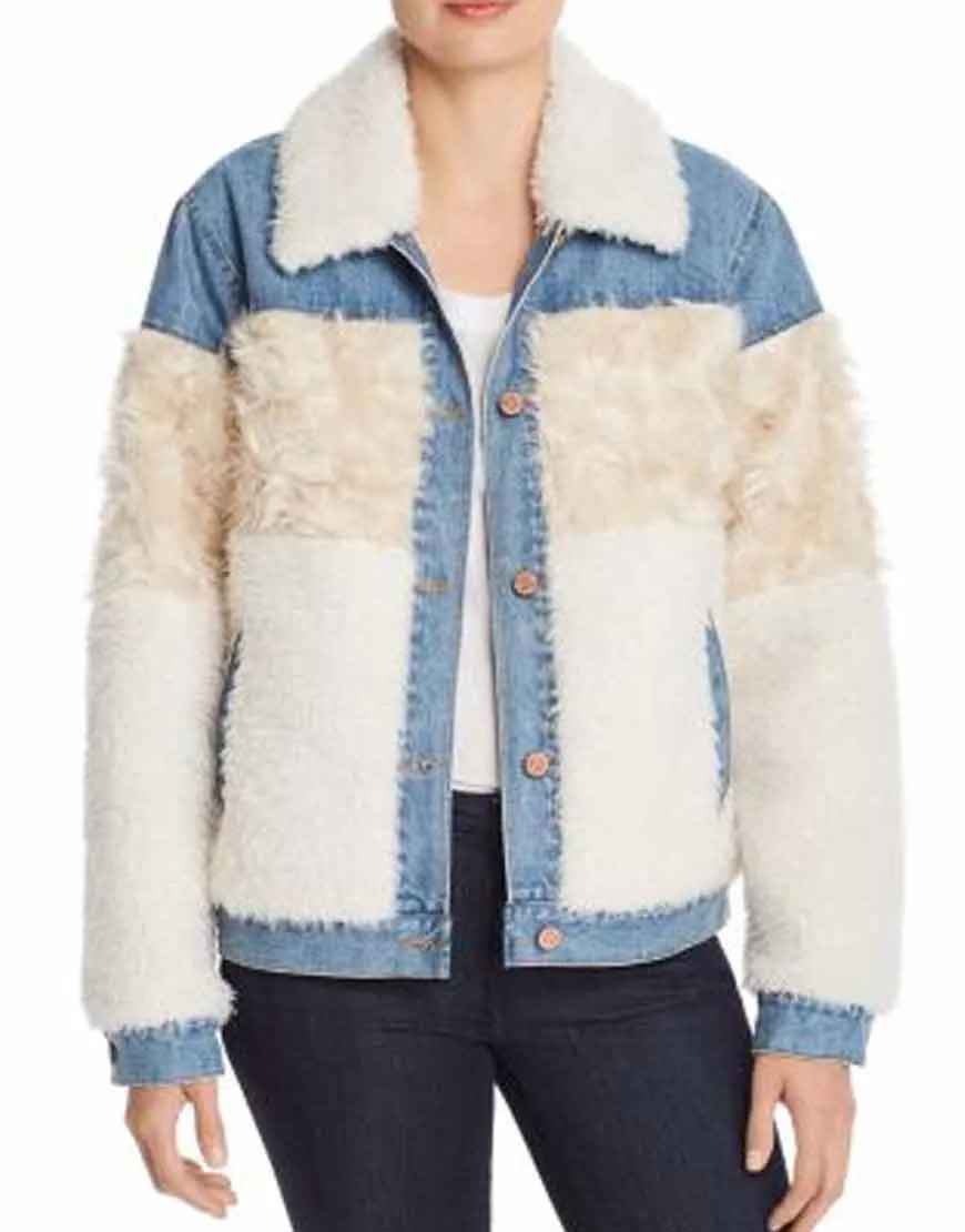 Dash & Lily Keana Marie Fur Denim Jacket | Ujackets.com - 45%OFF