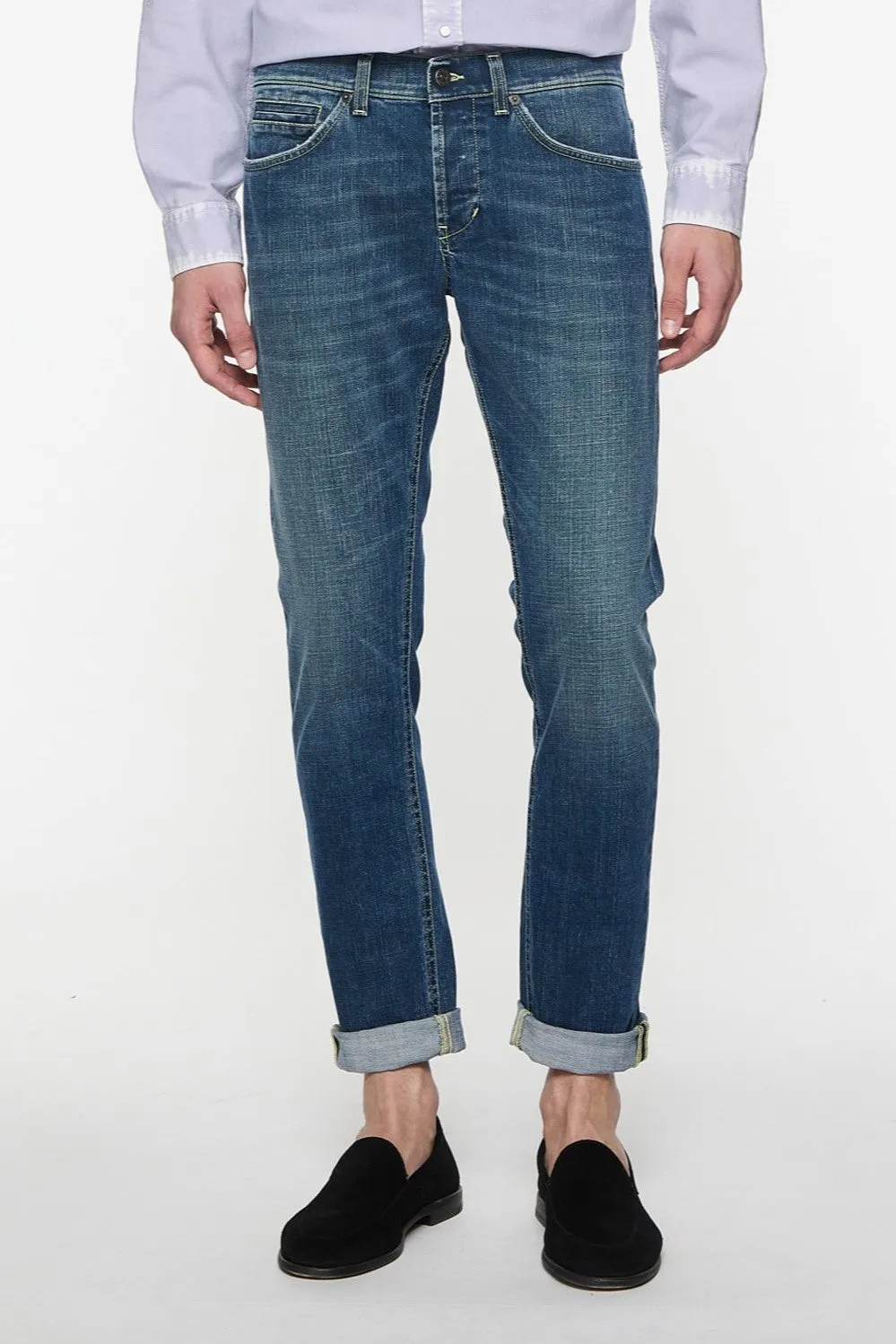 Dondup Jeans George Skinny Denim Medio Uomo