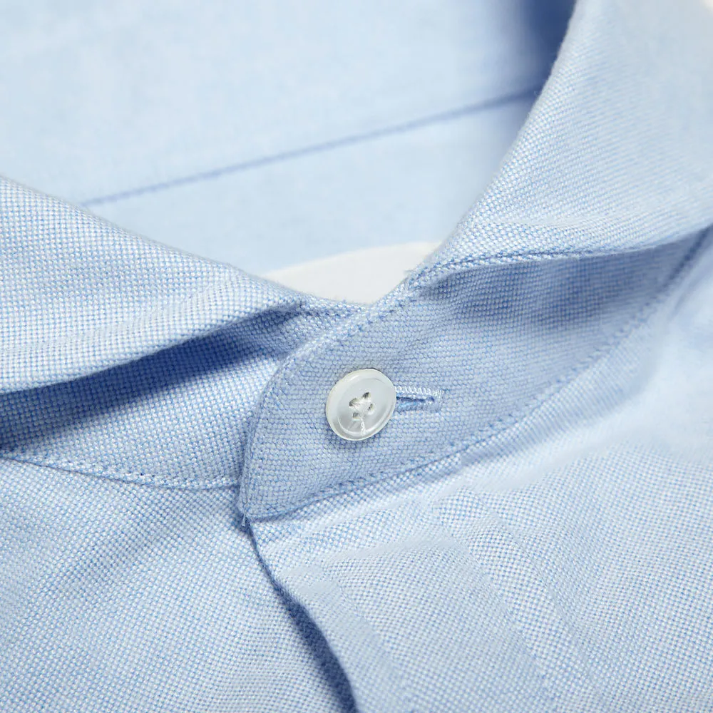 Edifice Shawl Collar Oxford ShirtBlue