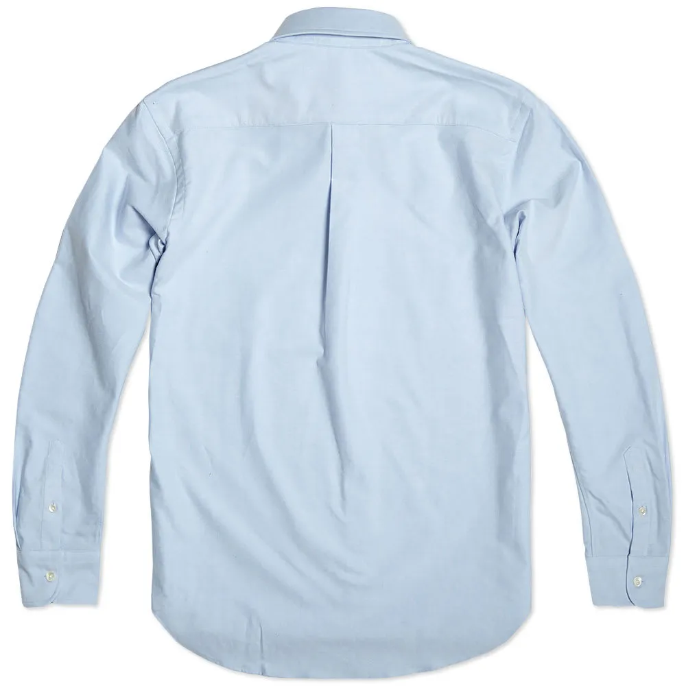 Edifice Shawl Collar Oxford ShirtBlue