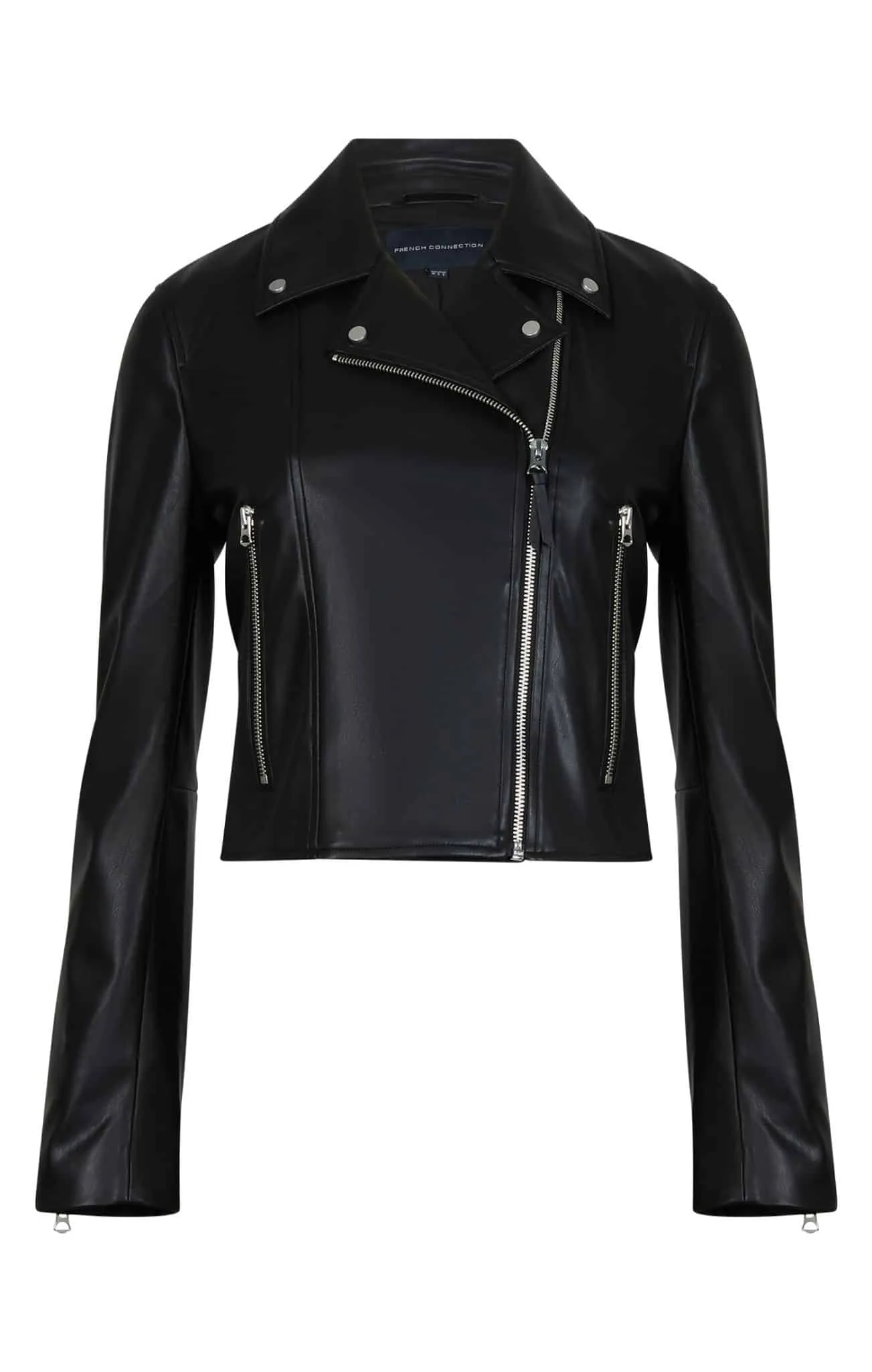 Etta PU Faux Leather Biker Jacket - Designer clothes shop | Designer brands clothes | Womens designer clothes | Designer brands 