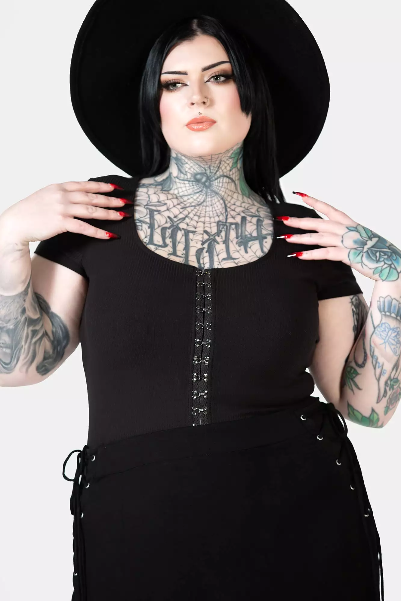 Eye C U Cap-Sleeve Top [PLUS]