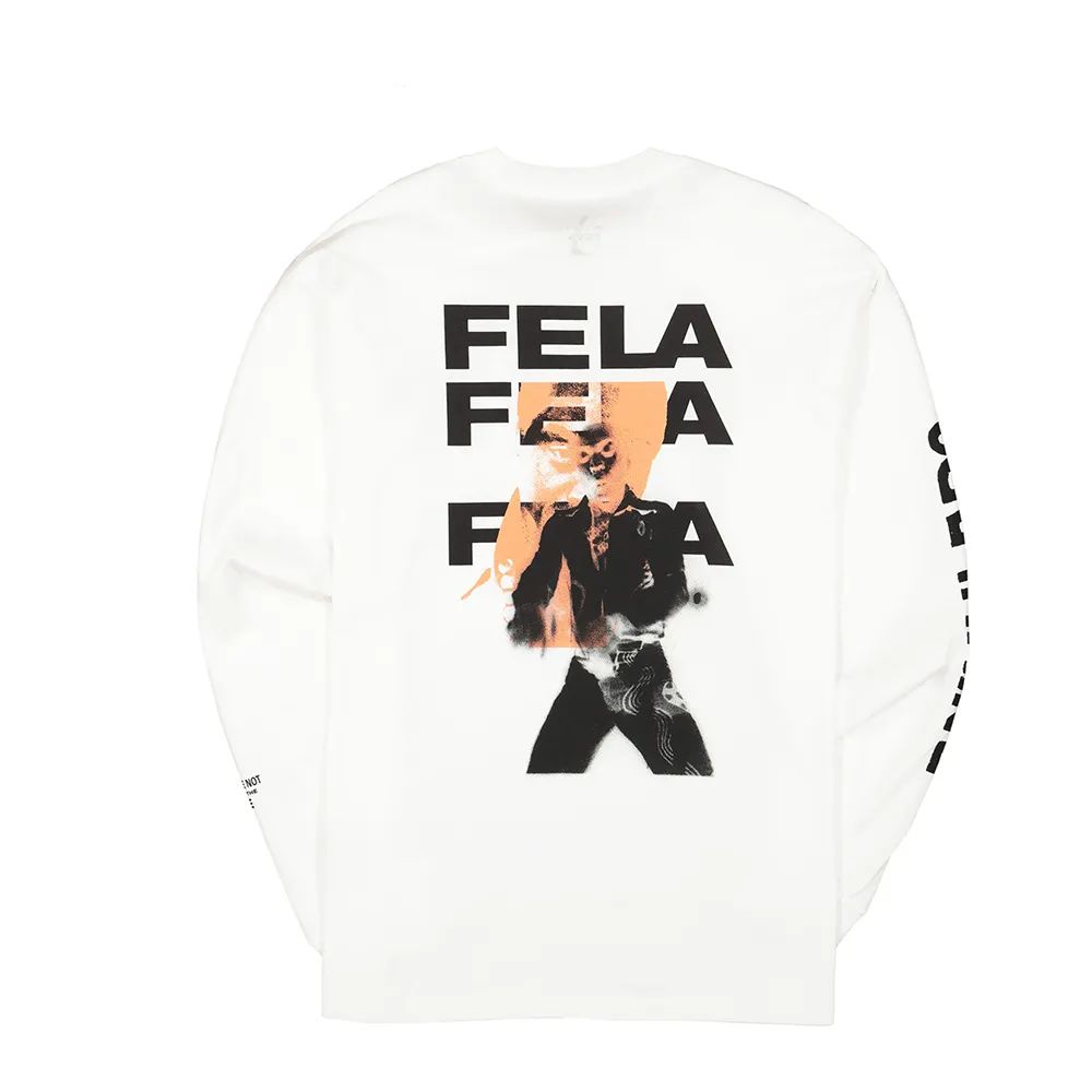 Fela Kuti x Carhartt Wip Long Sleeve Fela Fela Fela T-Shirt White I026850 