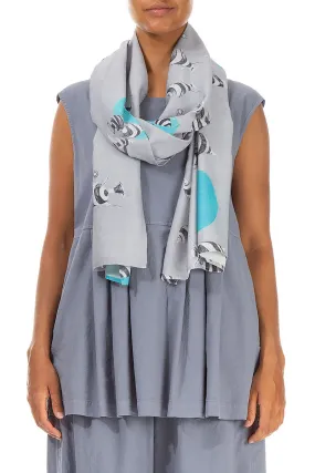 Flying Fish Silk Bamboo Scarf