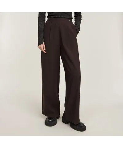 G-Star RAW Women Holiday Wide Leg Pants Brown Size 27