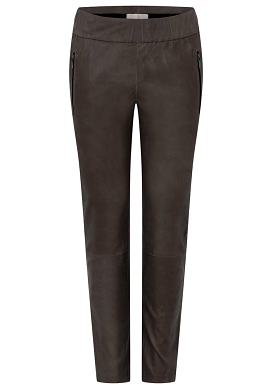 Gustav Dara stretch leather pants 50008 Skindbukser - Dark Chocolate