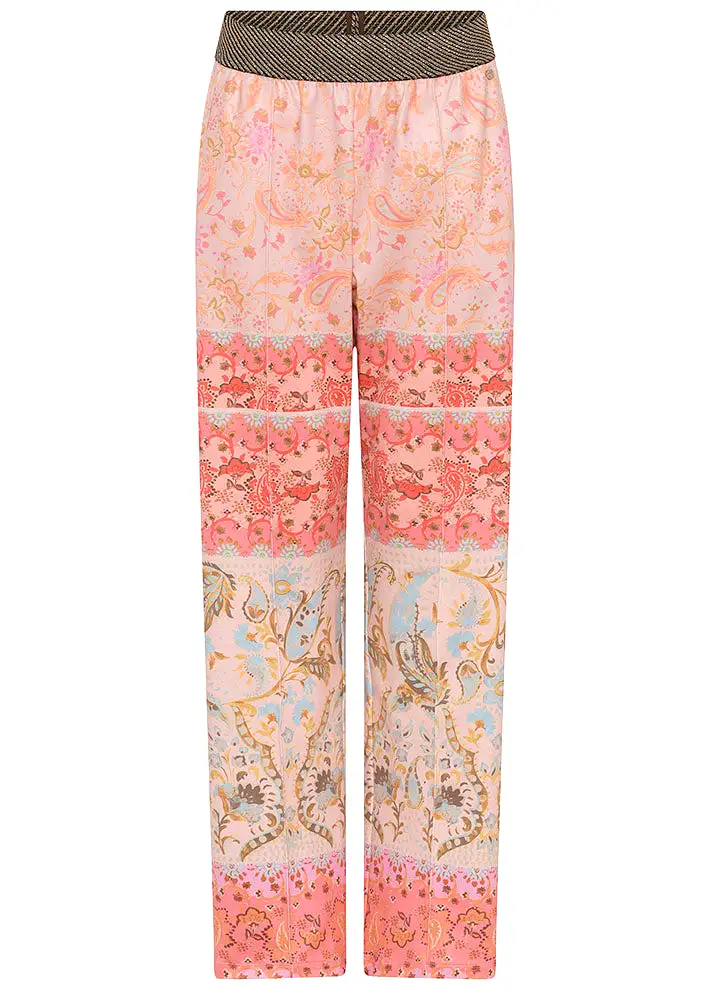 Gustav Marisa jersey pants 53000 Bukser - Coral Border Print